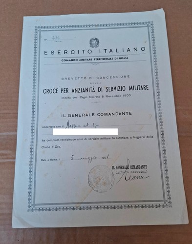 Diploma croce oro anzianita - diploma, anzianita'