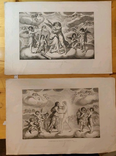 Incisione acquaforte canuti - incisione, x2