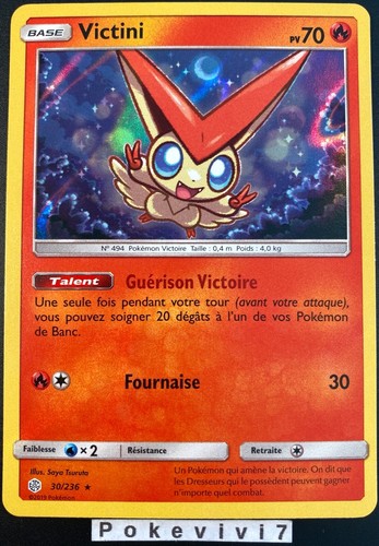 Carte pokemon victini 236 - victini, 30/236