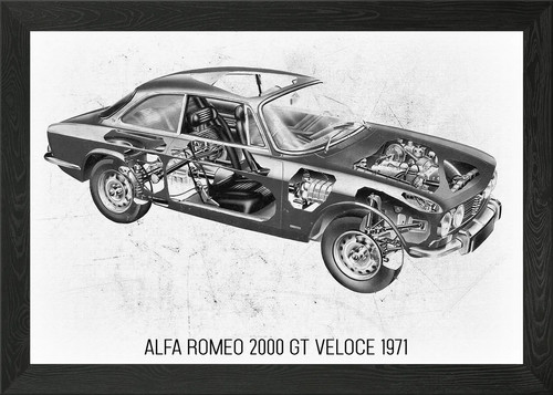 Poster arte parete con - , cornice