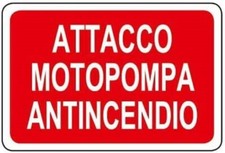Cartello segnaletico attacco - segnaletico,