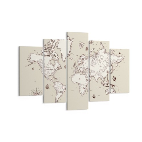 Quadro tela 150x100cm mappa - quadro, su