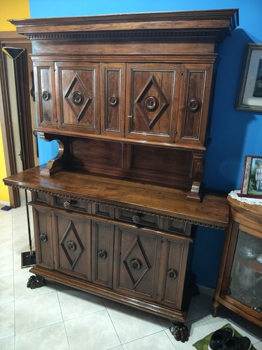 Antica credenza noce doppio - antica, in