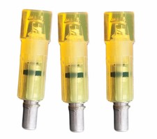 Lumenok Excalibur freccia balestra illuminata estremità piatta Nock HD ARANCIONE 3-PK #EXCF3