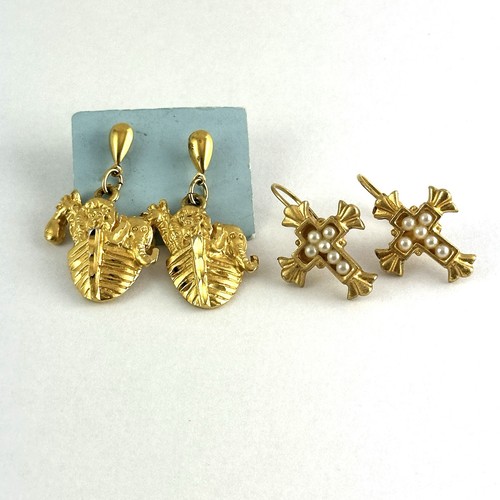 Set orecchini vintage tono - set,