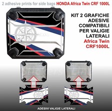 Kit 2 adesivi valigie HONDA Africa Twin CRF1000L protezioni adesive crf 1000 M1