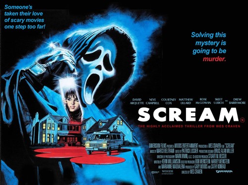 Scream 1996 quad poster - scream,