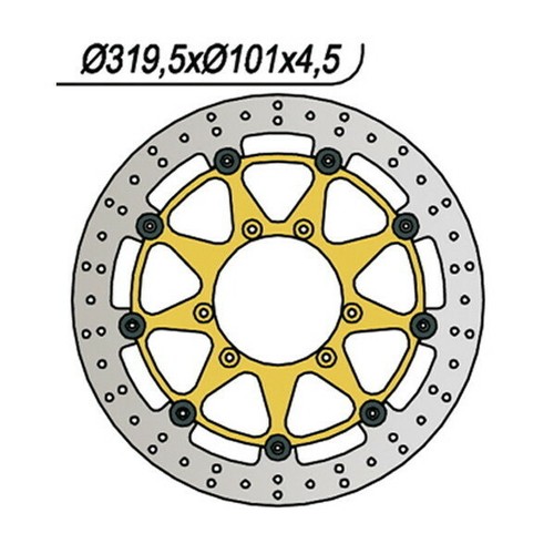 Disco freno anteriore 019 - ng,