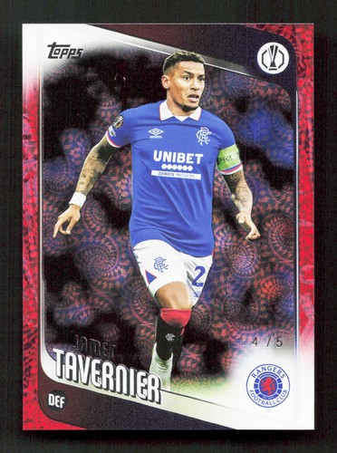 Topps james tavernier red - topps,
