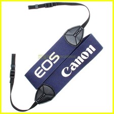 Tracolla Canon originale blu per fotocamere reflex EOS . Genuine strap.