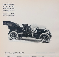 1908 Locomobile Model I