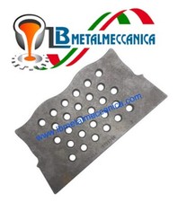 Grata,Fondello,Griglia,ghisa, per camino forata 14,5x27 cm LB-GCF145270