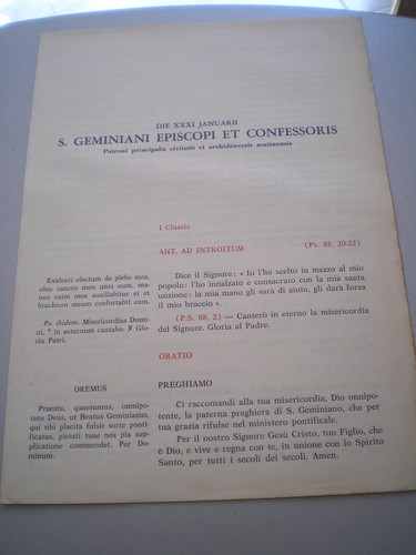Geminiani episcopi et - s.,