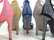 Scarpe sandali donna elegante decoltè decollete con plateau tacco alto a spillo 