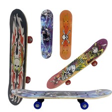 Skateboard Skate In Legno varie Fantasie A SCELTA Colorato Bambini Ragazzi 60cm