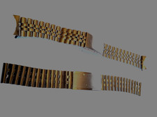 Lotto di 2 bracciali orologio chiusura deployante 1 ansa dritta  - 2 ansa curva