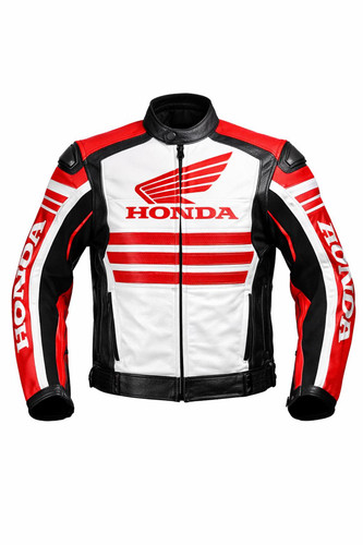 Giacca moto pelle rossa nera - giacca,