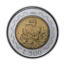SAN MARINO. 1988, 500 Lire -