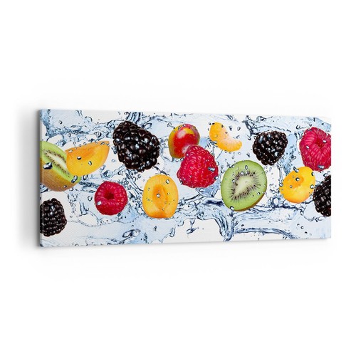 Quadro tela 100x40cm acqua - quadro, su