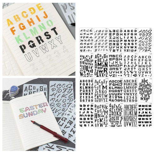 Stencil alfabeto pezzi - stencil,