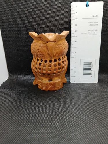 Civetta gufo fatta in - in, legno