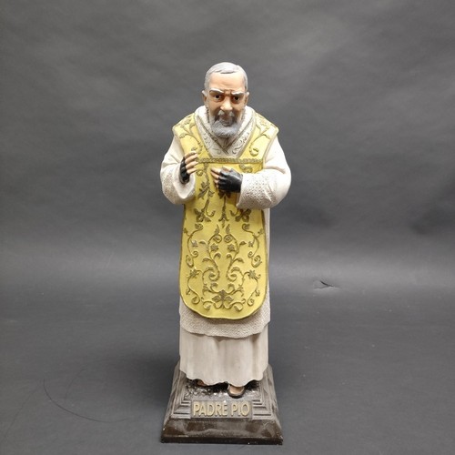 Statua gesso padre pio h - statua,
