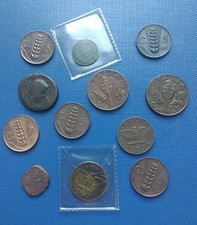 REGNO V.E.III 12 MONETE MISTO DATE  VALORI E RARITA',CONSERVAZ. COME DA' FOTO