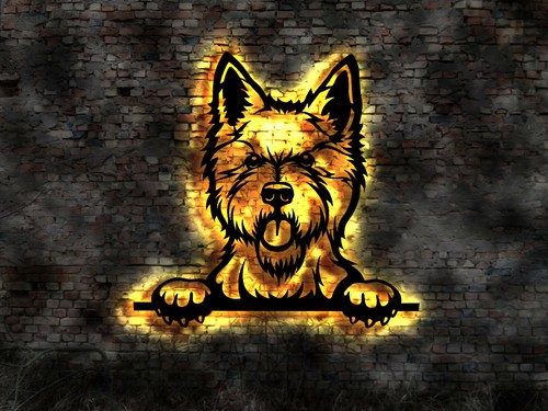 Quadro led westie - quadro,