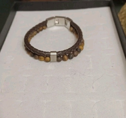 Bracciale uomo fossil pelle - fossil, in