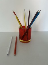 Porta Matite e Matite in Vetro di Murano