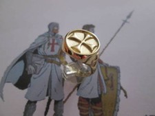 Croce Cavalieri di Malta anello in ORO 18 Kt- produzione artigiana