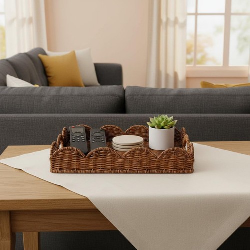 Cestino tavolo rattan - da, in