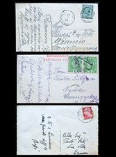 REGNO FRIULI 🇮🇹 ACQUILEIA AUSTRIACA PALMANOVA E POLCENIGO - 3 CART. VIAGGIATE 