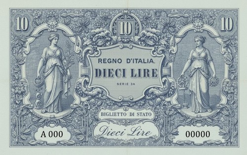 Lire regno italia - regno, d'italia