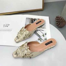 ciabatte eleganti sabot oro