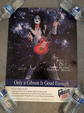 ACE FREHLEY-GIBSON GUITAR PROMO POSTER-KISS-LES PAUL