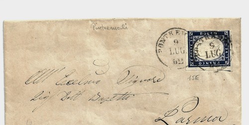 Regno 1862 lettera - con, 20
