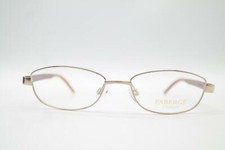 Fabergé FB047 Titanio Placcato Oro Marrone Ovale Occhiali Montatura Nuova