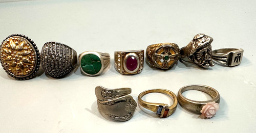 Lotto anelli argento - anelli,