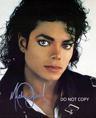 Michael jackson autographed - jackson,