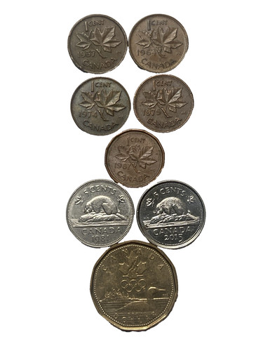 Lotto monete canadesi - (8), ~