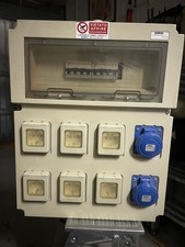 QUADRO ELETTRICO DA CANTIERE-6 prese Monofase 2P+T 16A IP67- Ingresso 32A - 18KW