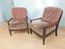 Coppia di poltrone vintage italiane, del 1950-60, alla maniera di Paolo Buffa