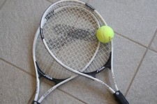 Set N.2 racchette da tennis. Coppia gioco racchetta 2 players bambini adulti