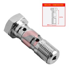 BULLONE FORATO DOPPIO M10x1