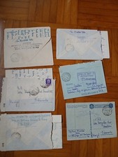 Lotto 6 franchigia lettere Fronte RUSSO CSIR armir ww2 Posta Militare 88 Rovigo