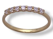 Veretta 7 pietre in oro giallo 750% e Brillanti