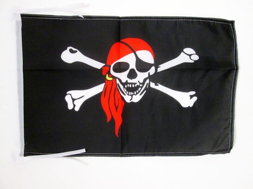 Drapeau pirate foulard - foulard, rouge