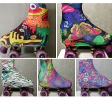 Copripattini  Resistenti  pattinaggio artistico IN LYCRA  Felpata fantasia