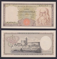 Banconota italia 50000 lire - italia,